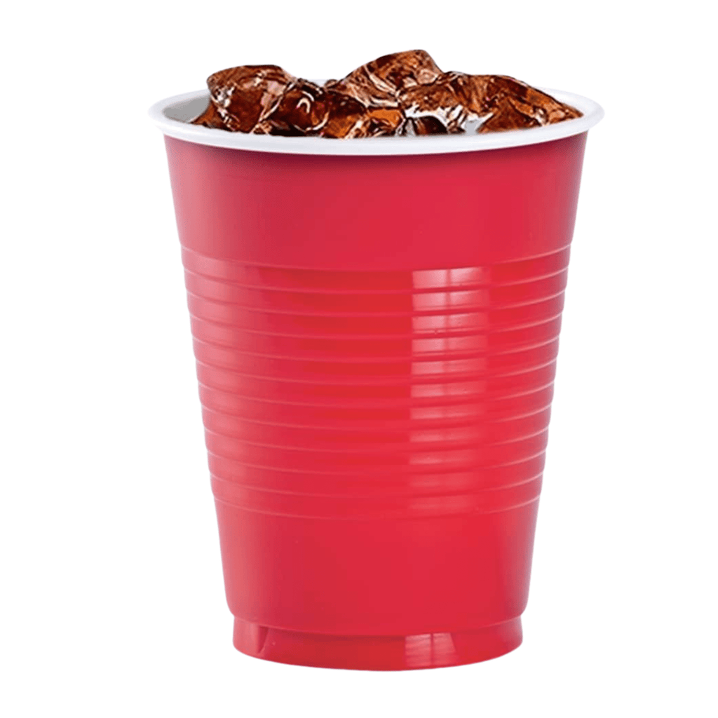 *BUY BULK* 9oz Plastic Cups Red