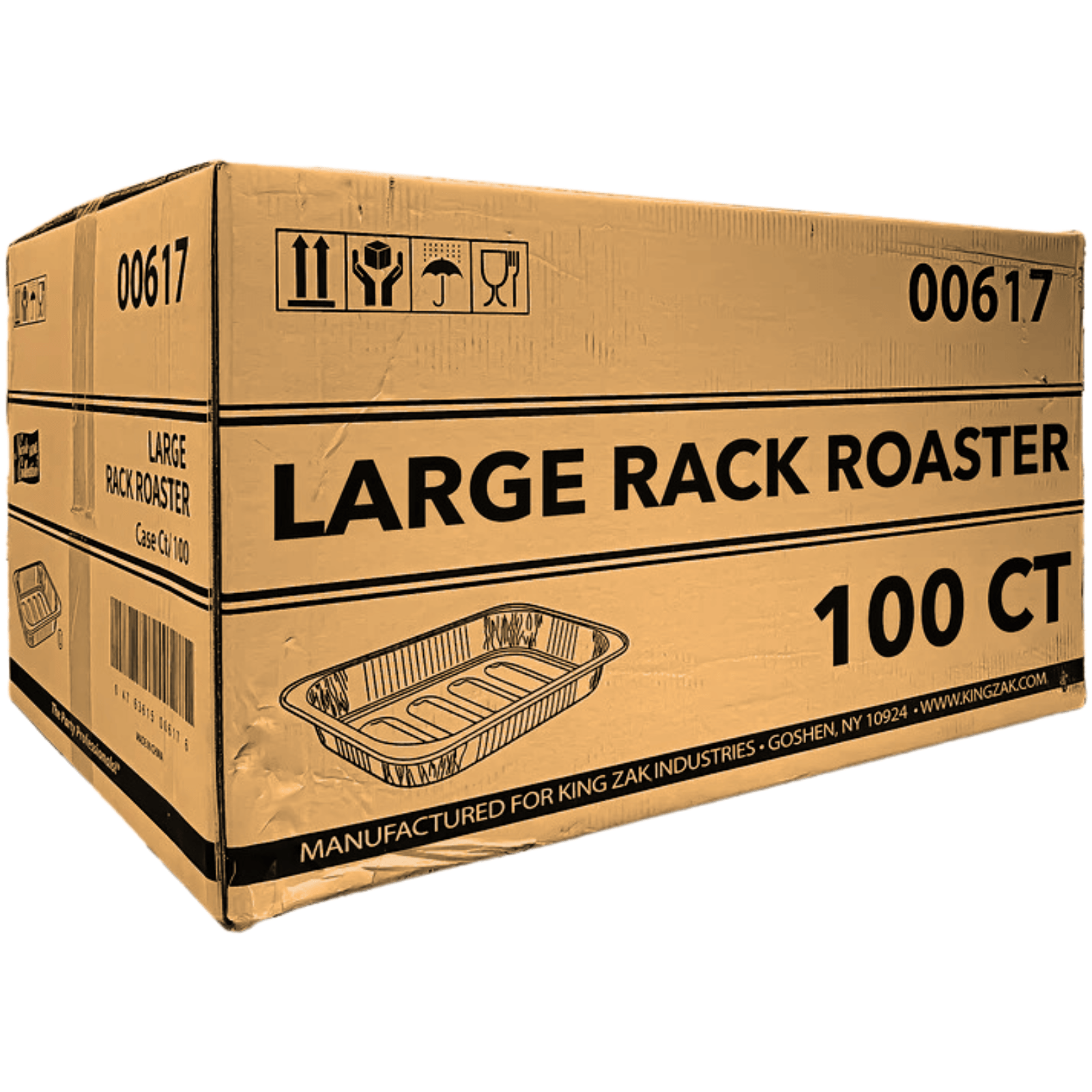 *WHOLESALE*Large 17" X 12.5" X 3.19" Rectangular Roaster Aluminum Disposable 100/case