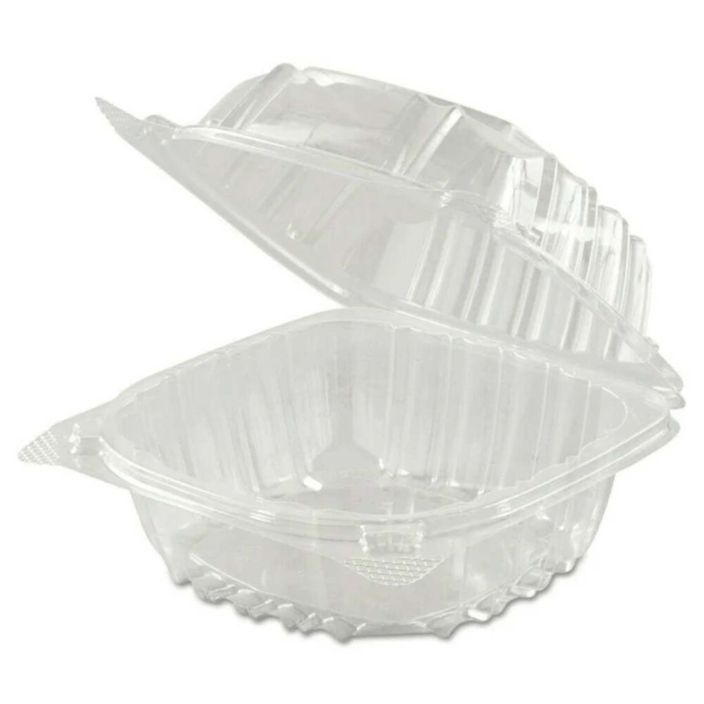 *WHOLESALE* DART Lid Container Model # C57PST1 ClearSeal Hinged  Plastic 500/case