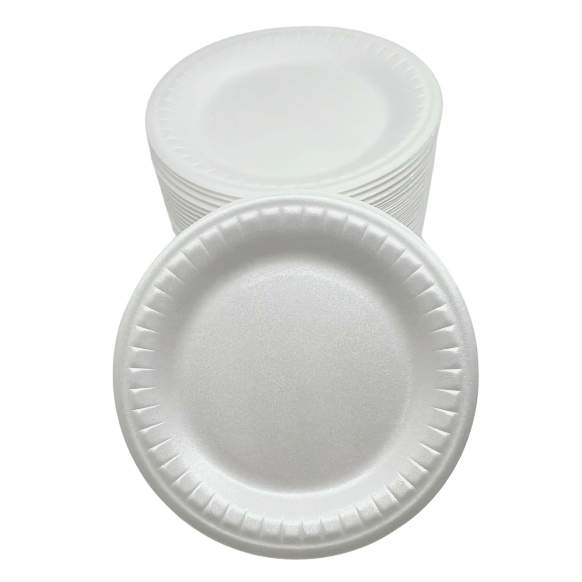 8 7/8" Foam Plates White, Microwavable, Lightweight & Sturdy