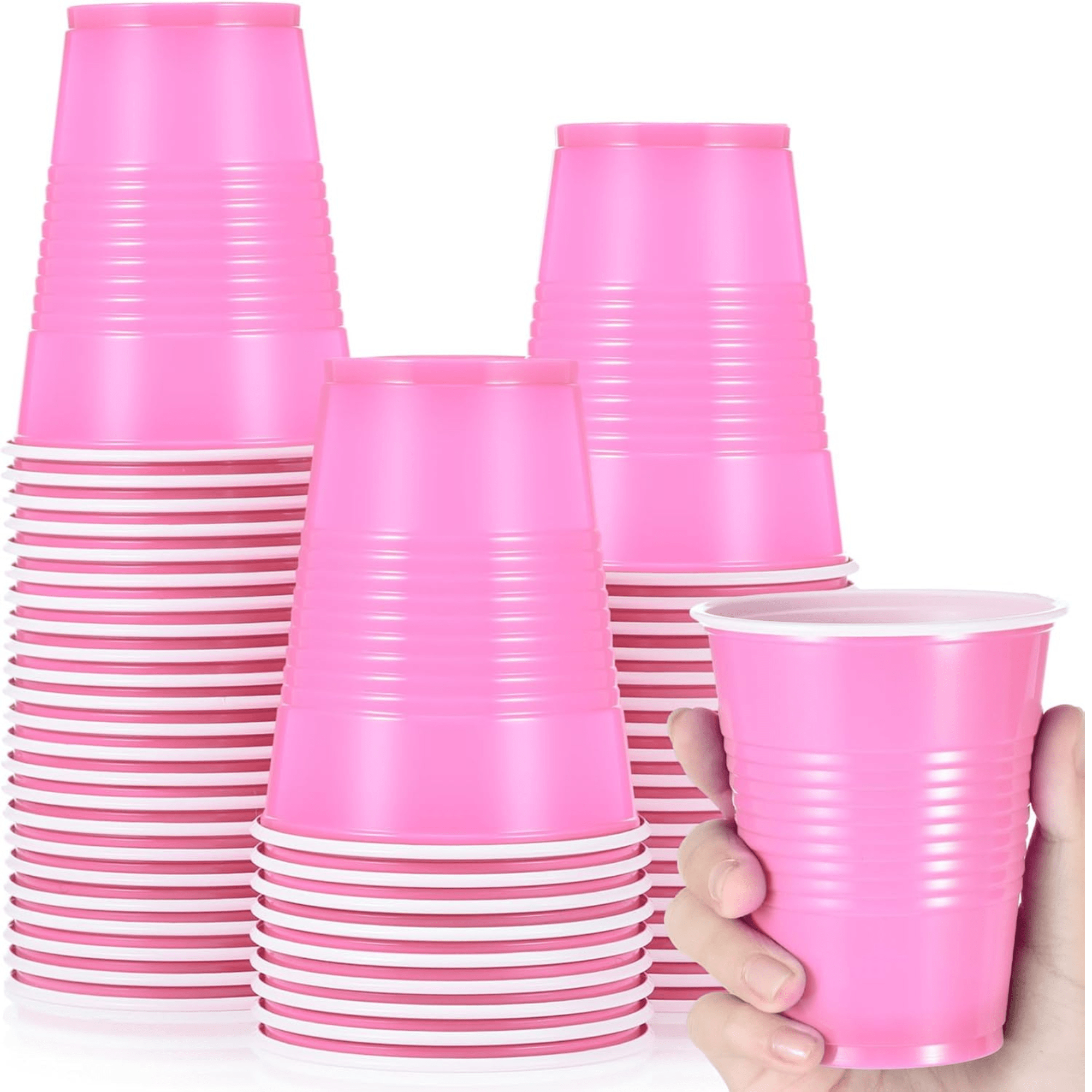 *BUY BULK* 9oz Plastic Cups Pink
