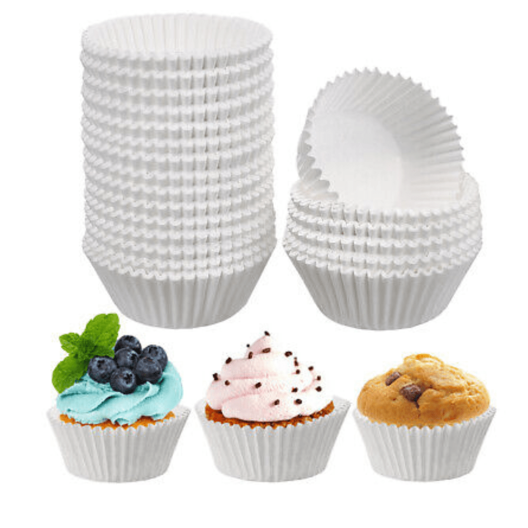 Classic White Baking Cups 100 Pieces