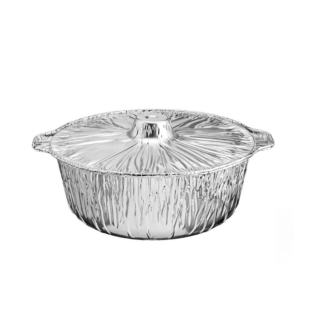 3.5Qtz Small Pot With Lid Disposable Aluminum