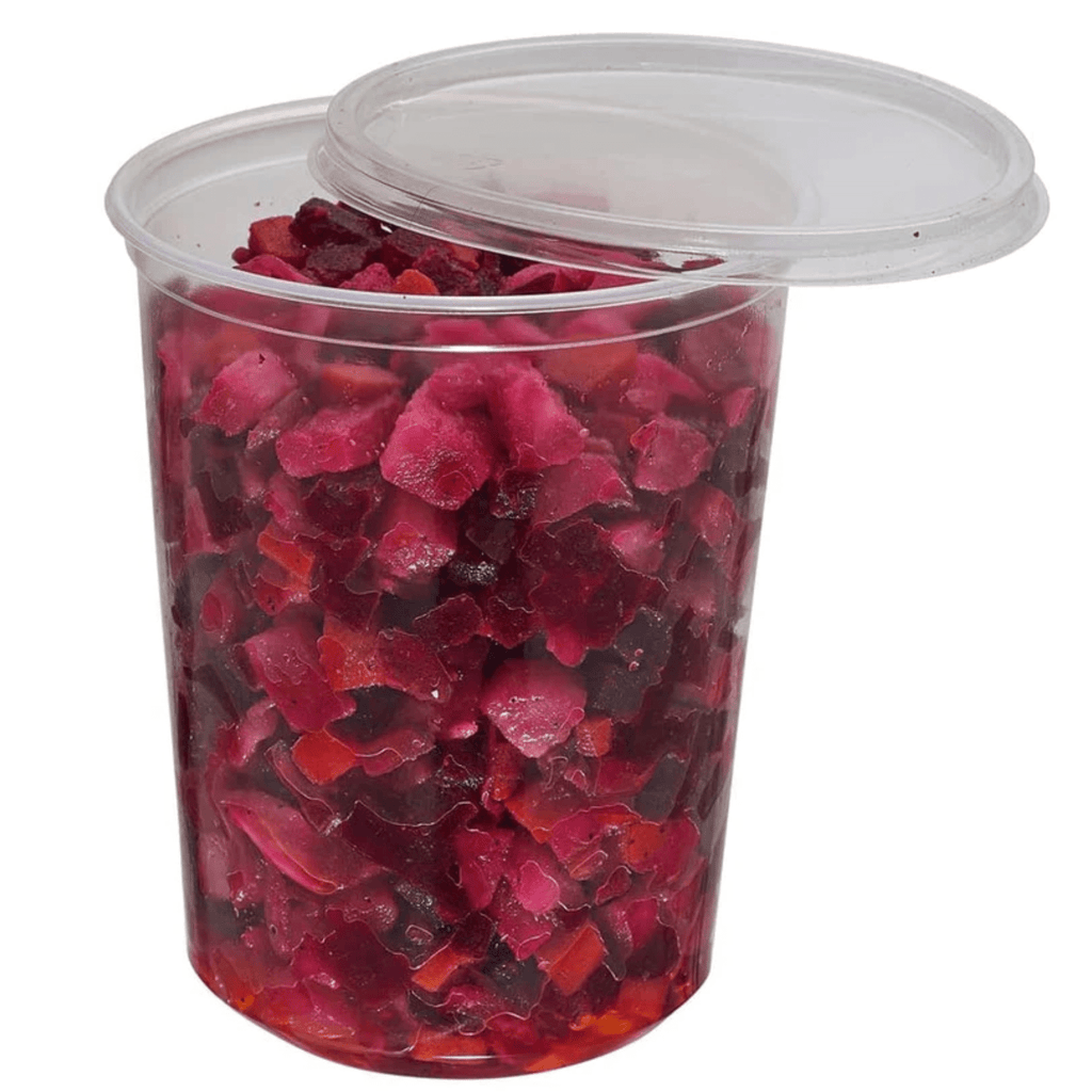 *BUY BULK* 32oz Lightweight Clear Plastic Round Deli Container with Lids