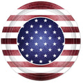 10" Premium Paper Plate American Flag Pattern 24 Pack