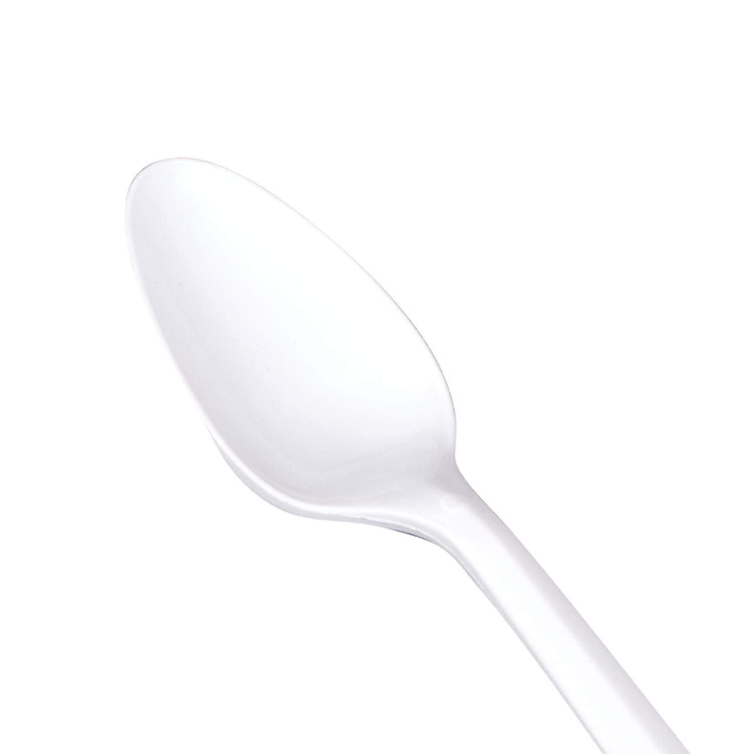 *BUY BULK* Teaspoon White Medium Weight Disposable Plastic