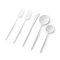 Noble White Plastic  Cutlery Set 40 Pack