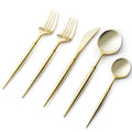 Noble Plastic Shiny Gold  Cutlery Set 40 pack