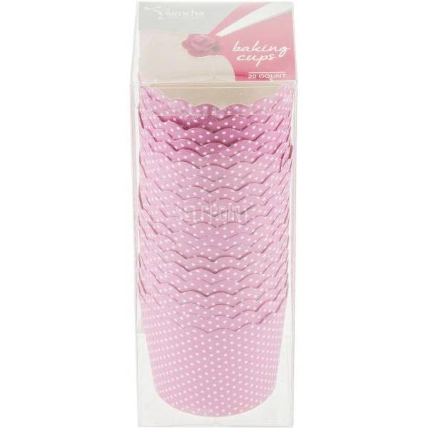 Pink Polka Dots Small Baking Cup 20 pack