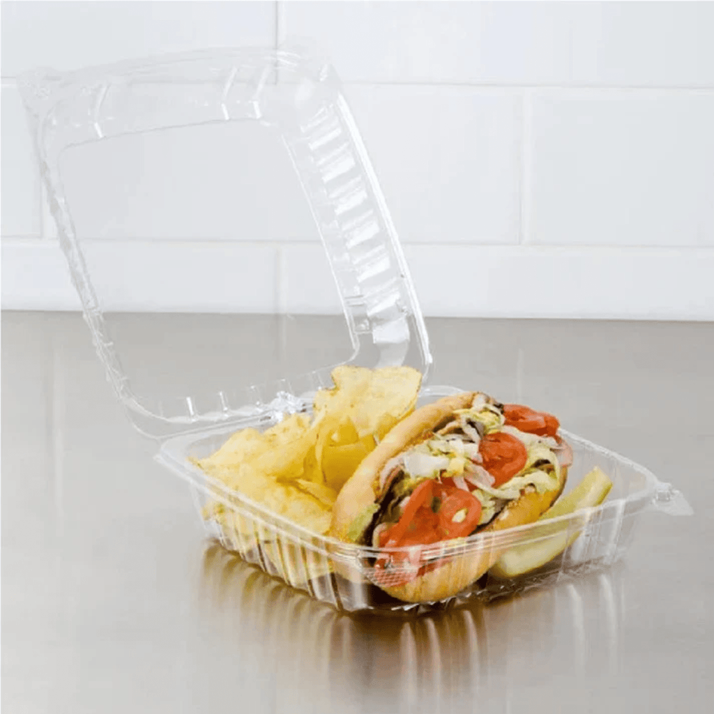 *WHOLESALE* DART Hinged Lid Container Model # C9PST1 Plastic ClearSeal 250 ct/case