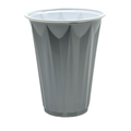 12oz Silver Plastic Beverage Cups Disposable Drinkware