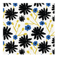 Lunch Napkins Floral Indigo Paper