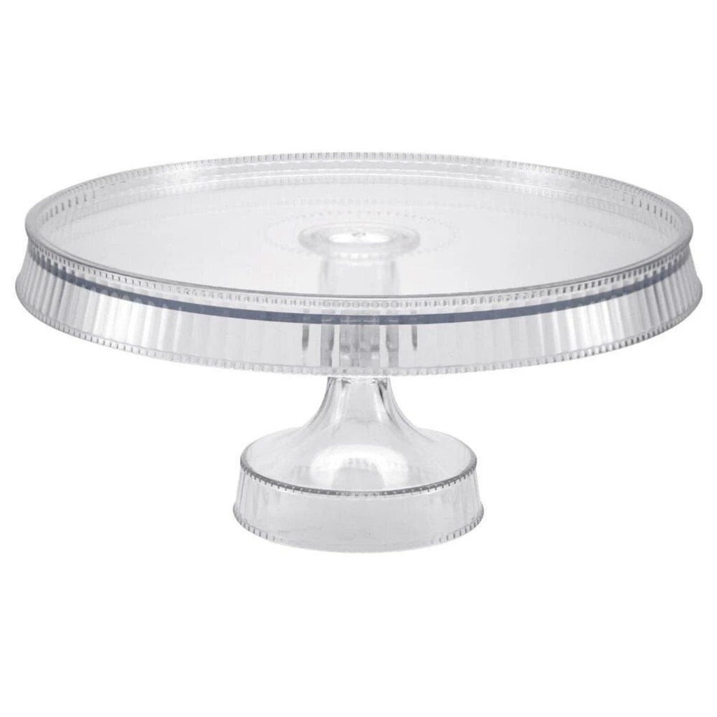 10.5" Clear Cake Plastic Stands Extra Heavyweight