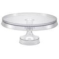 10.5" Clear Cake Plastic Stands Extra Heavyweight