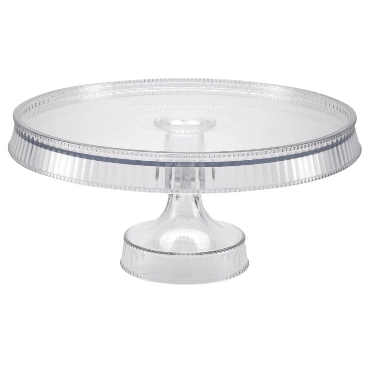 10.5" Clear Cake Plastic Stands Extra Heavyweight
