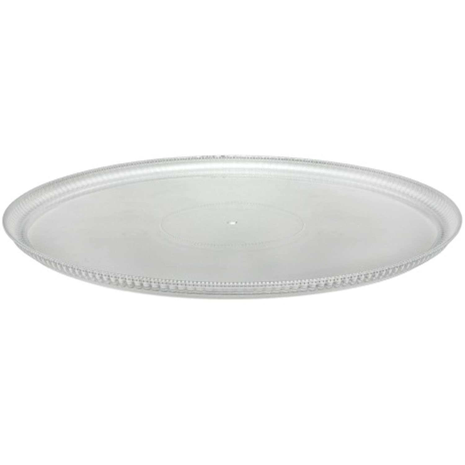 16" Clear Round Plastic Tray - Round Shape
