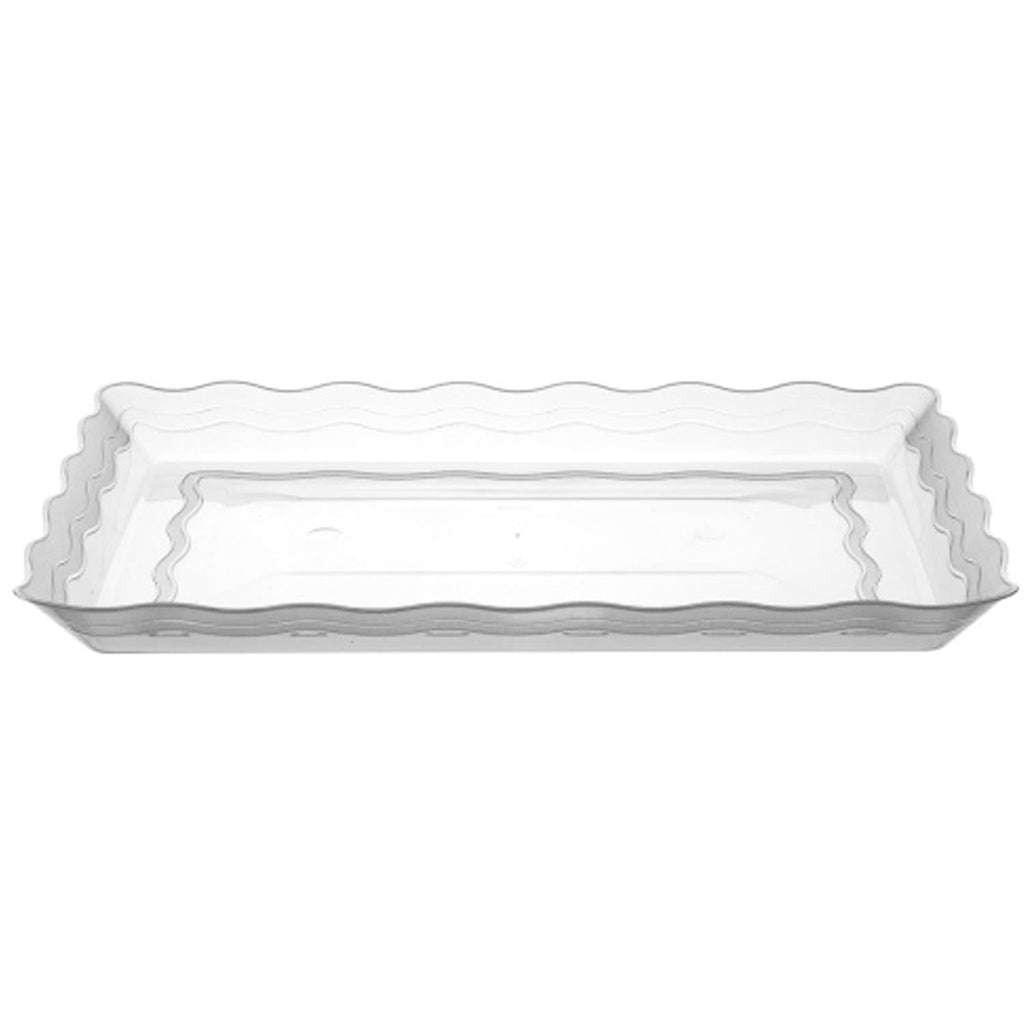 9" x 13" Rectangle Plastic Clear Plastic Tray
