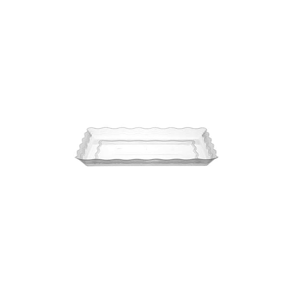 12" x 18" Clear Rectangular Serving Tray Plastic