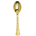 Glamour Spoons Gold Heavyweight Disposable Plastic 20 pack