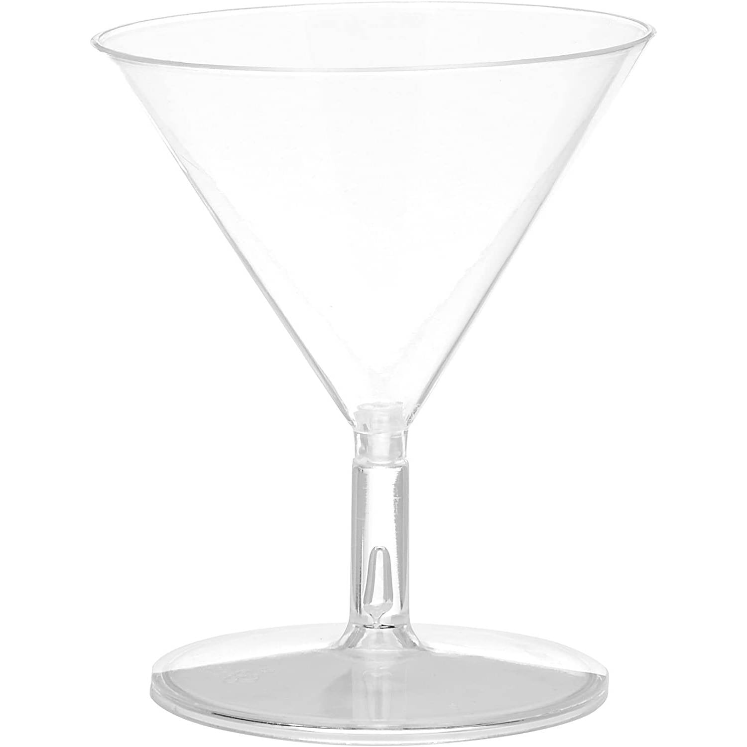 2oz Martini Clear Mini Petite Cup Plastic