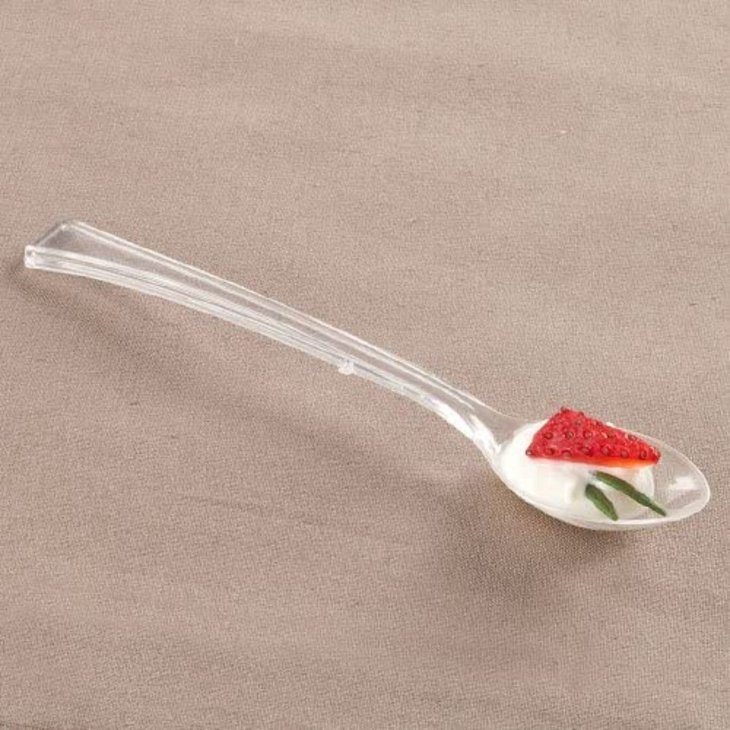 Mini Plastic Clear Spoons