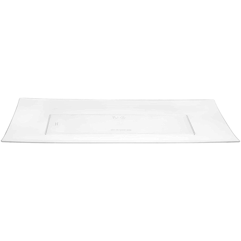 13'' X 6.25'' Rectangular Condiment Clear Tray Plastic