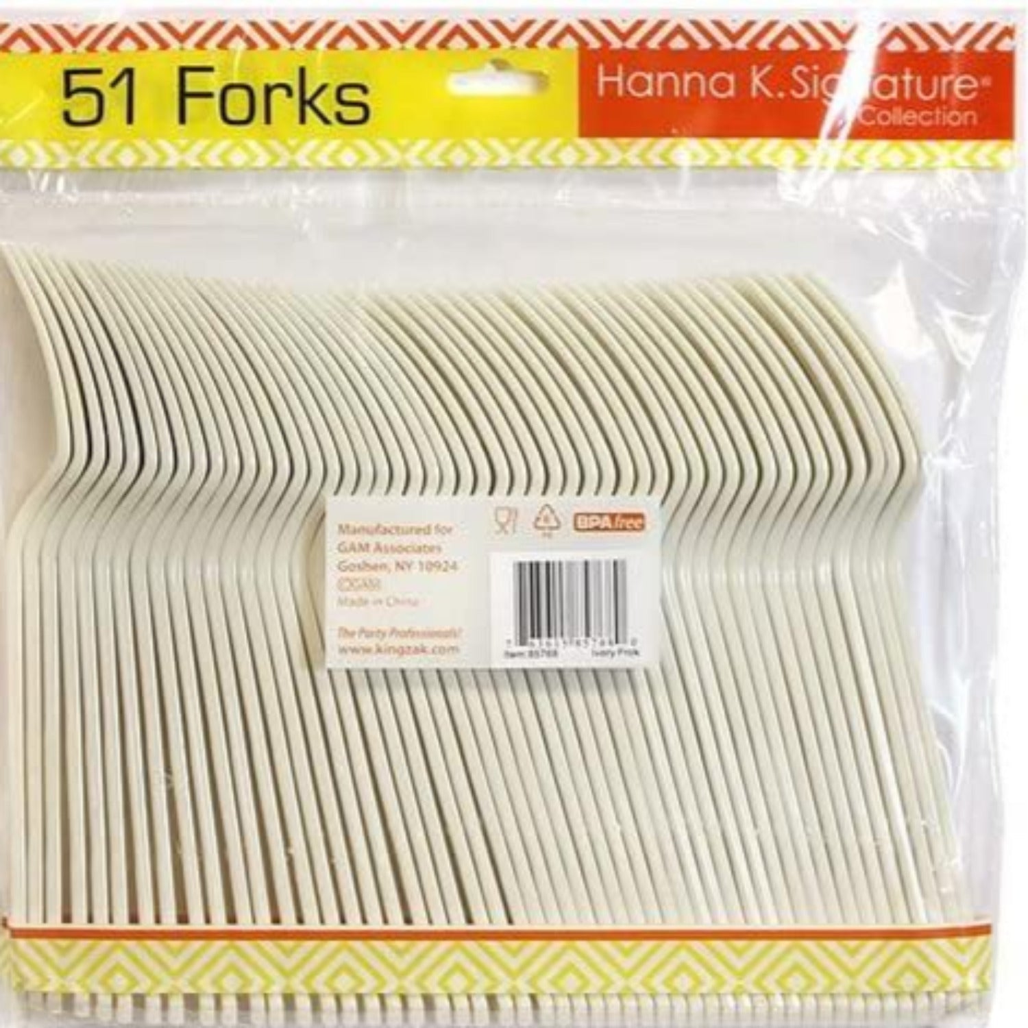 *WHOLESALE* Heavyweight Plastic Fork Ivory 1224/Case