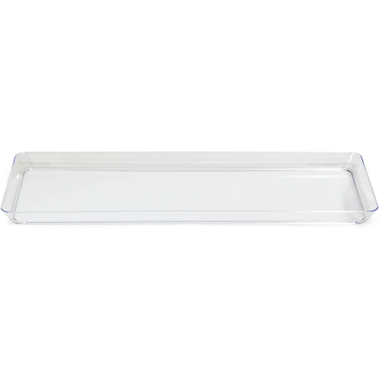 5.5 X 13.5"Mini Rectangle Tray Plastic Plastic Presentation Clear