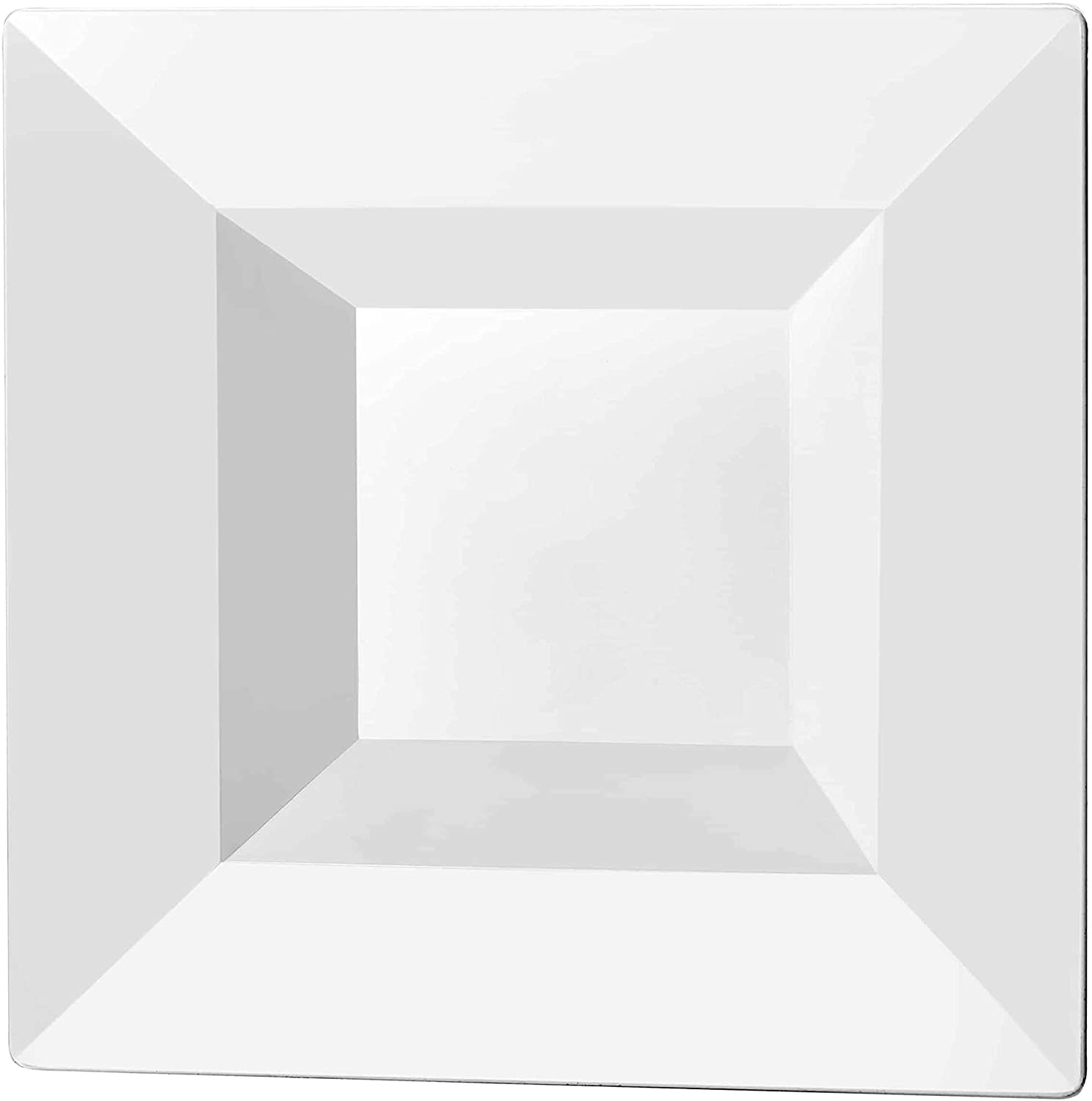 Lillian 5oz Square Dinner Bowls White Plastic