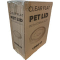 *WHOLESALE* PET Flat Lids with Straw Slot for 12, 16, 20 & 24 oz 1000/Case