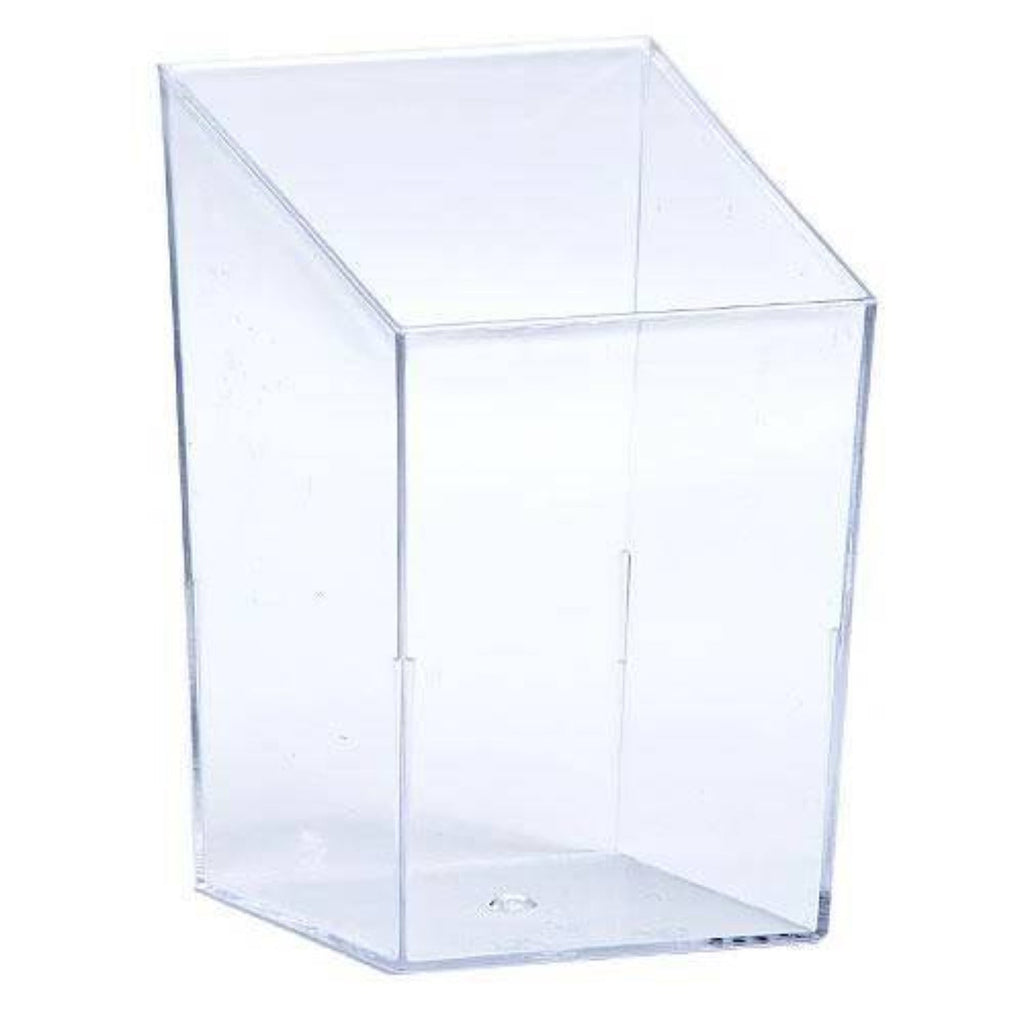 3.5oz Mini Clear Plastic Square Tower