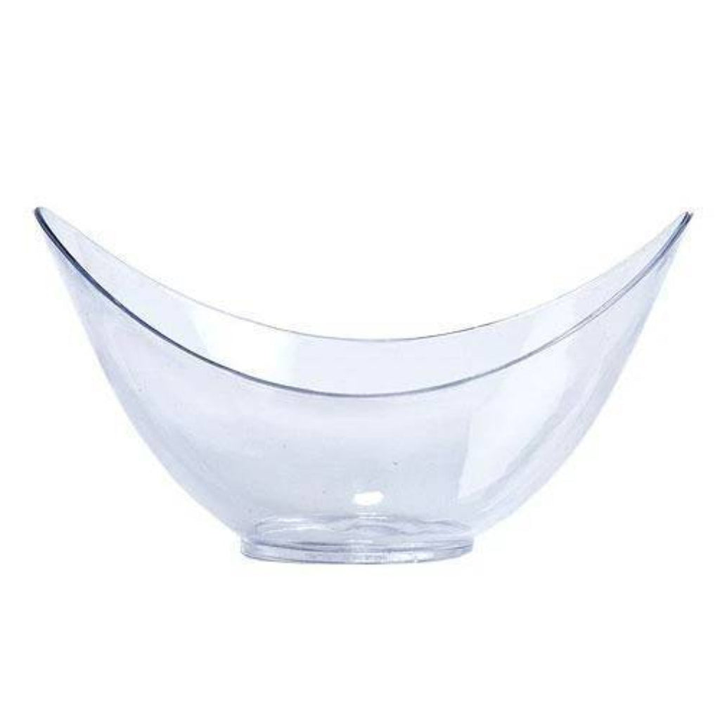 Mini Clear Plastic Oval Bowl 1.5 oz