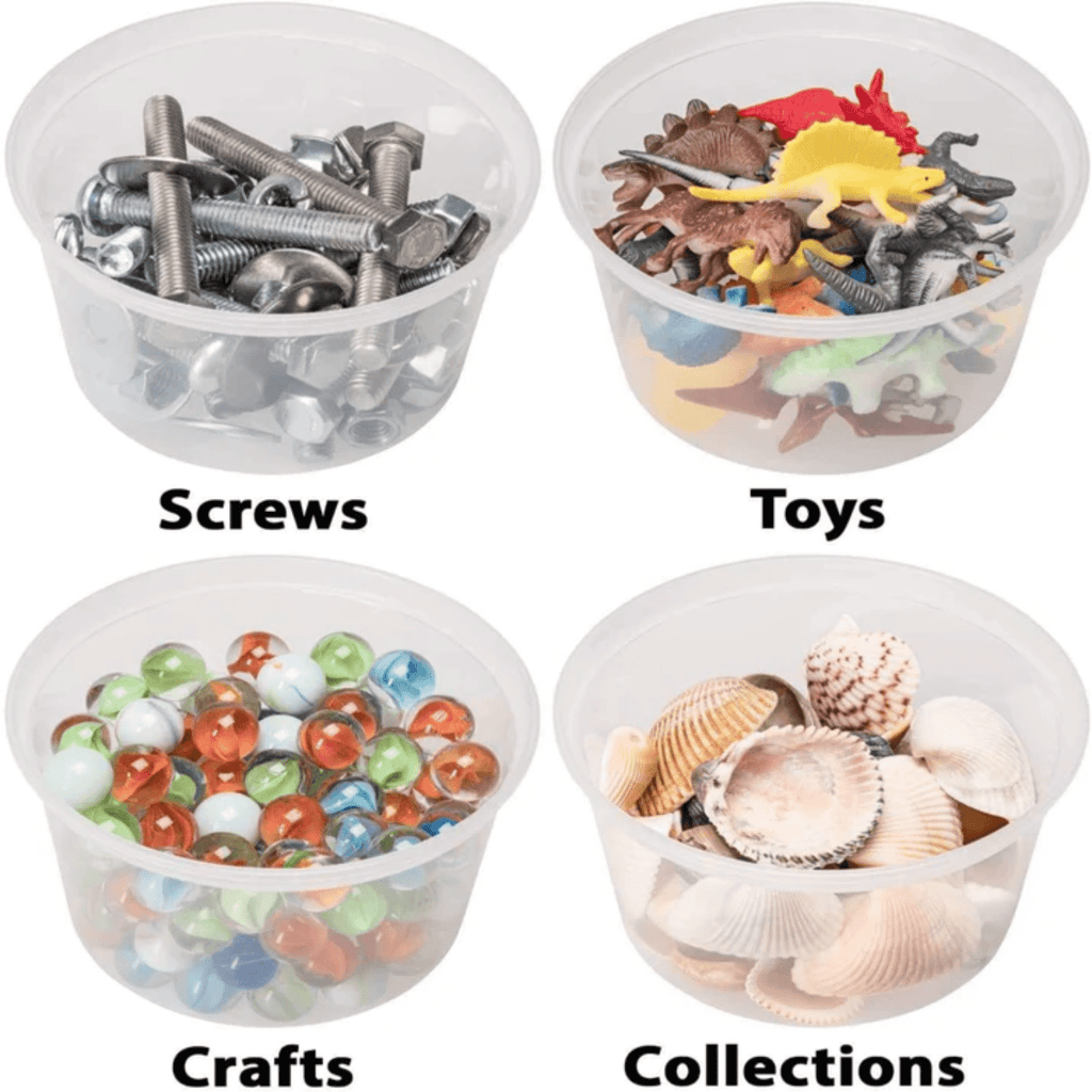 16oz Deli Container with Lids Heavyweight  Plastic