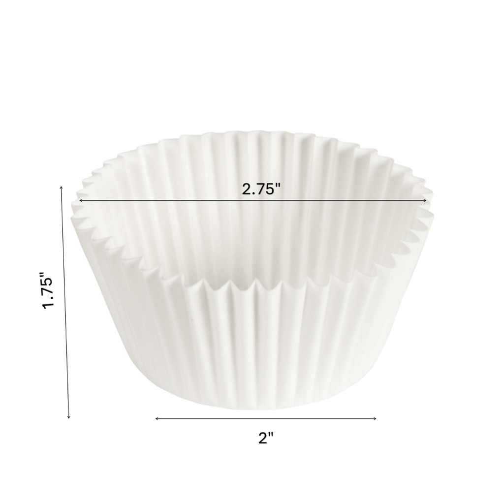 Classic White Baking Cups 100 Pieces