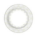 8" Salad/Dessert Paper Plates Metallic Rays
