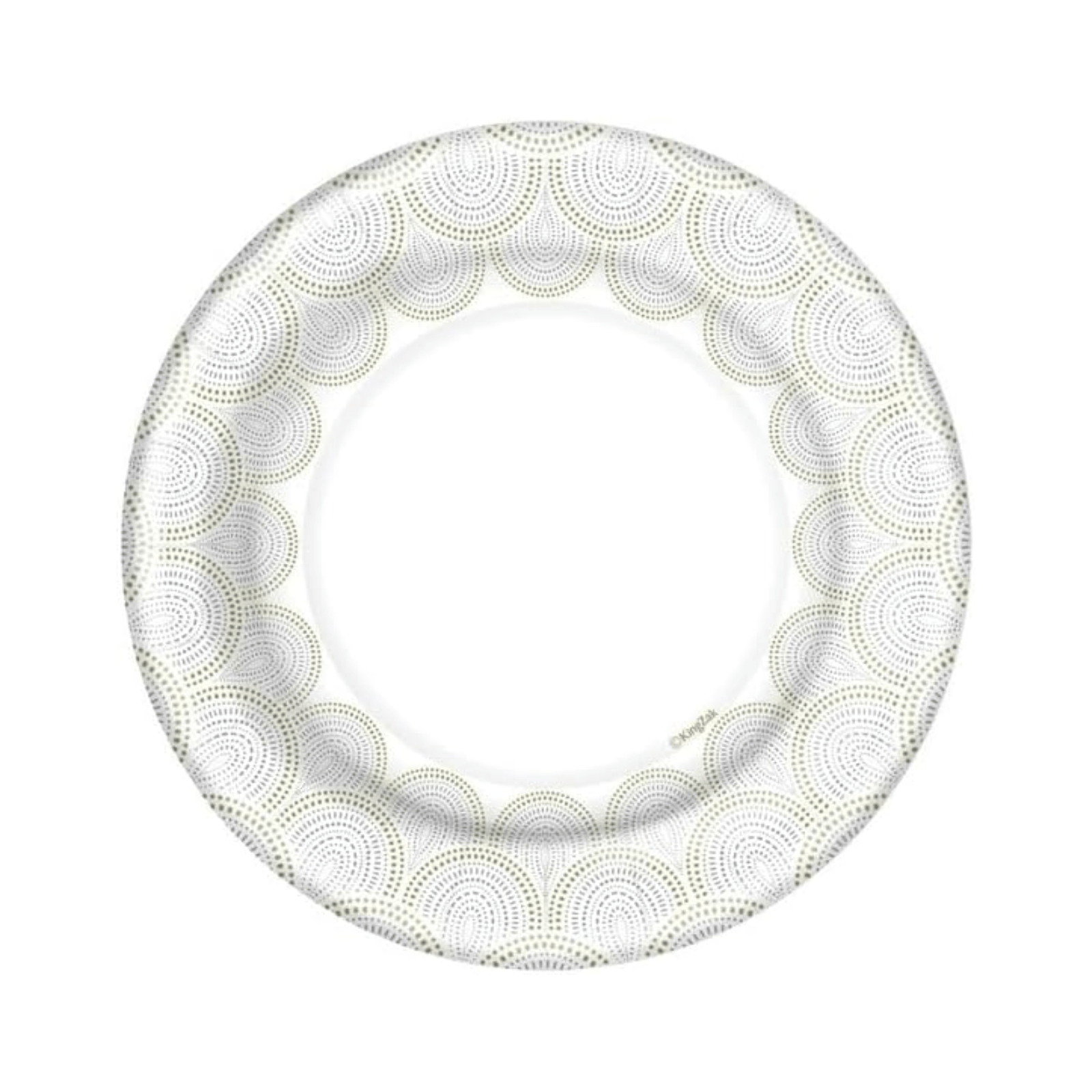8" Salad/Dessert Paper Plates Metallic Rays