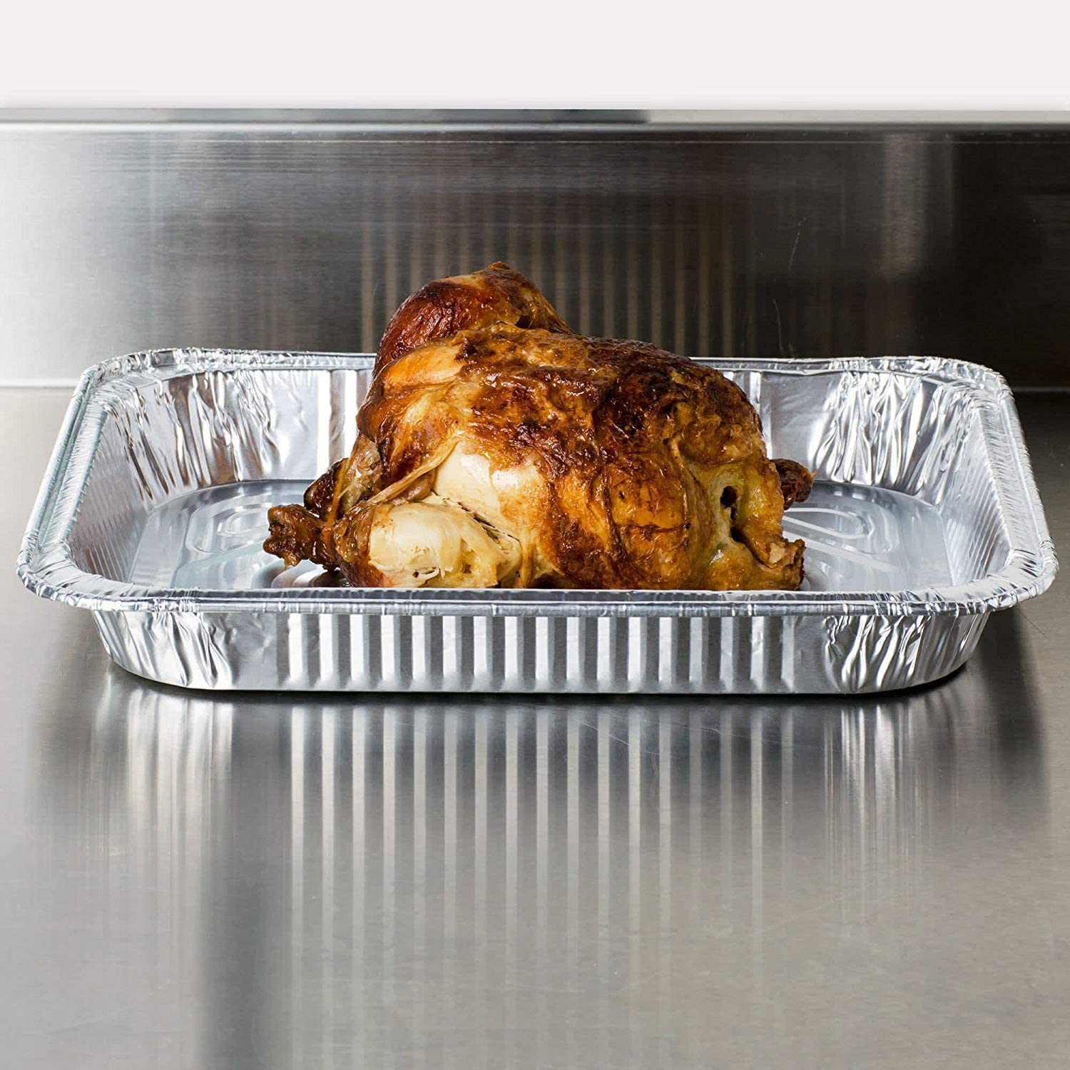 *WHOLESALE* Full Size Deep Roaster Pan Disposable Aluminum  100/case