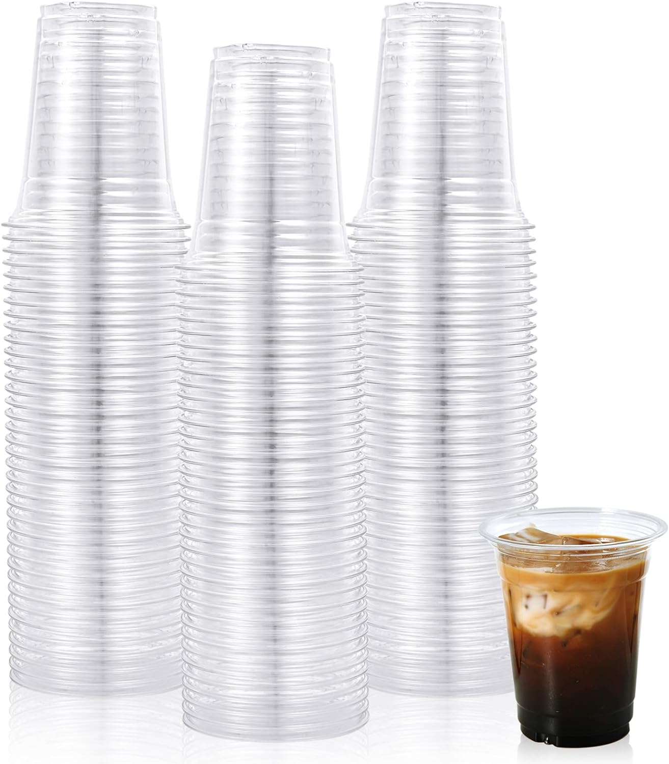 *WHOLESALE* 12oz Clear PET Cups Disposable Plastic 1000/Case