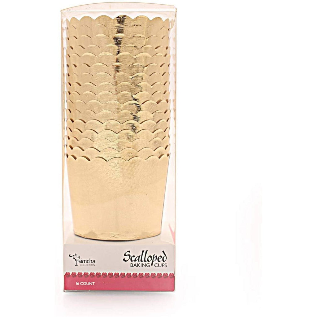 Gold Floral Baking Cups 20 Pack