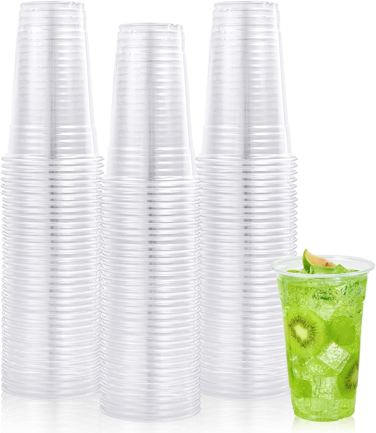 *WHOLESALE* 24oz Plastic Clear PET Cups 600/Case