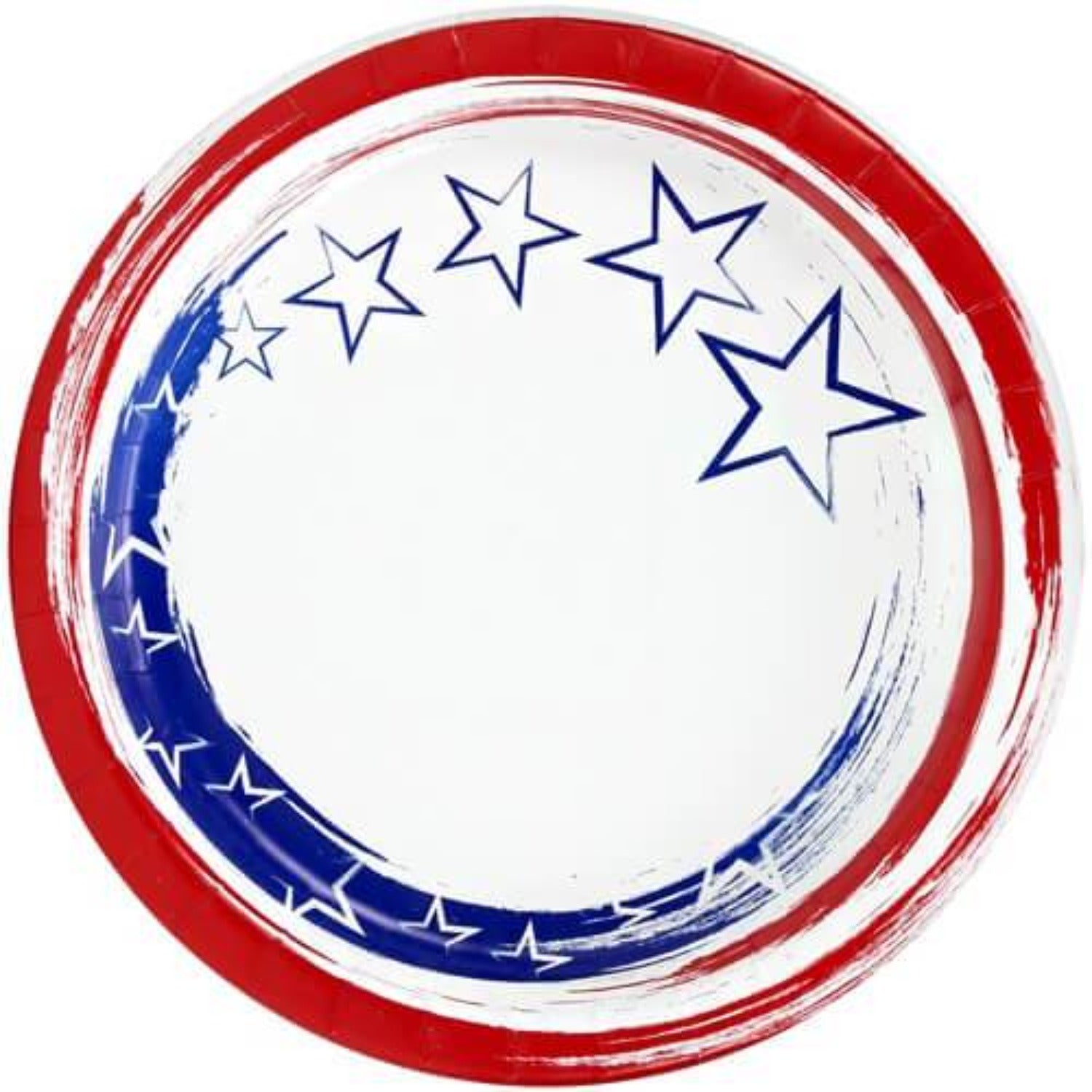 10" Paper Dinner Plates Stars 'N Stripes 24 Pack