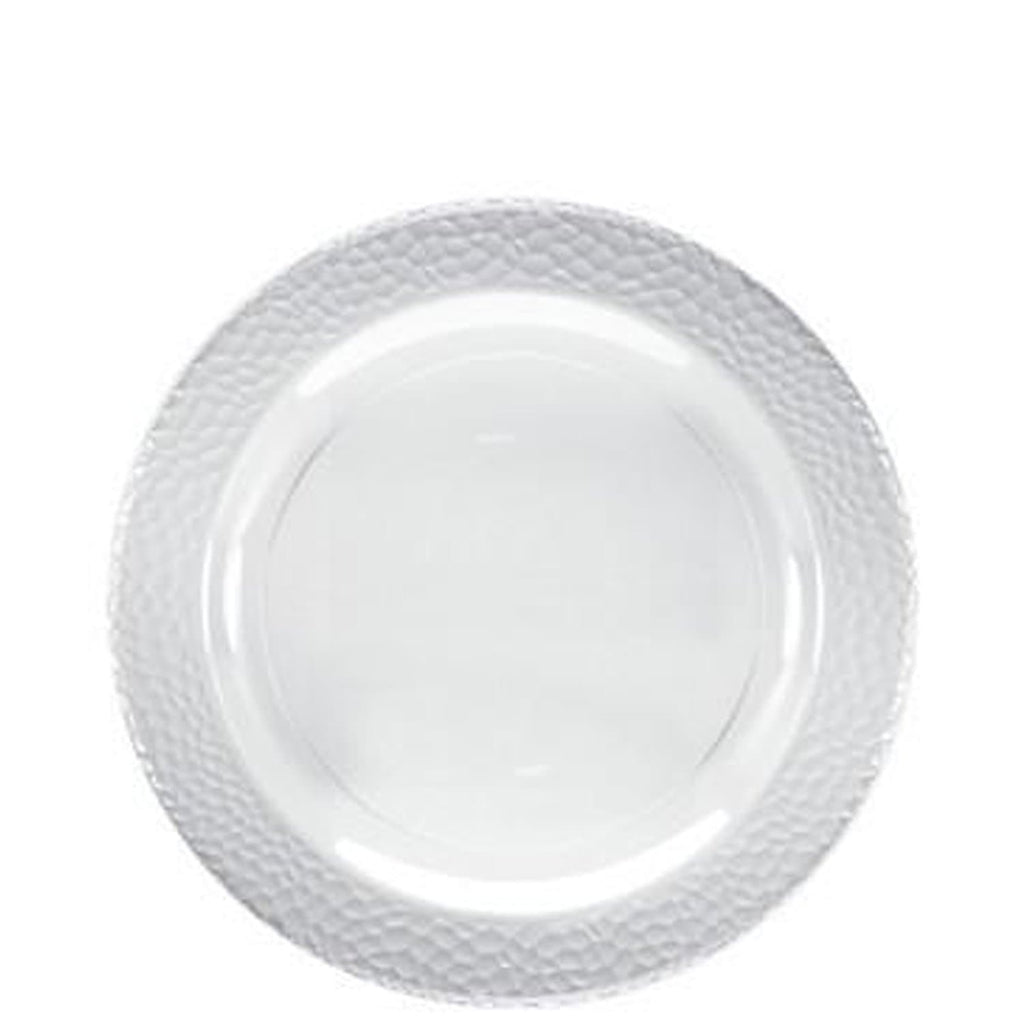 Pebbled 7.5" Clear Appetizer/Dessert Plate Plastic