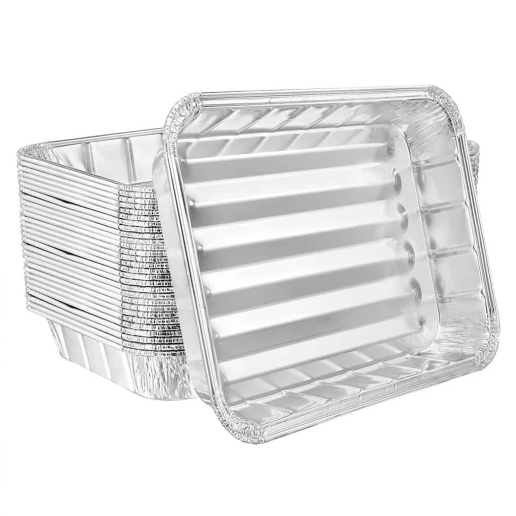 *WHOLESALE* 6.5x8.75x1 Mini Broiler Disposable Aluminum Baking Pan: 500/Case