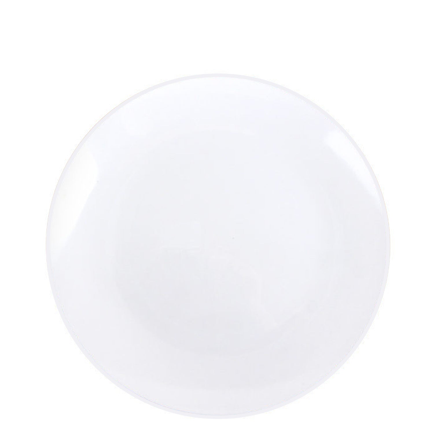 Organic Plastic 7.5" White Appetizer/Dessert Plate Bowls Blue Sky 10 Pieces