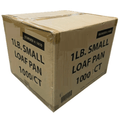 *WHOLESALE* 1lb Rectangular Loaf Pans Aluminum  Disposable 1000/Case