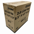*WHOLESALE* 2lb Rectangular Loaf Pans  Aluminum  Disposable  500/Case
