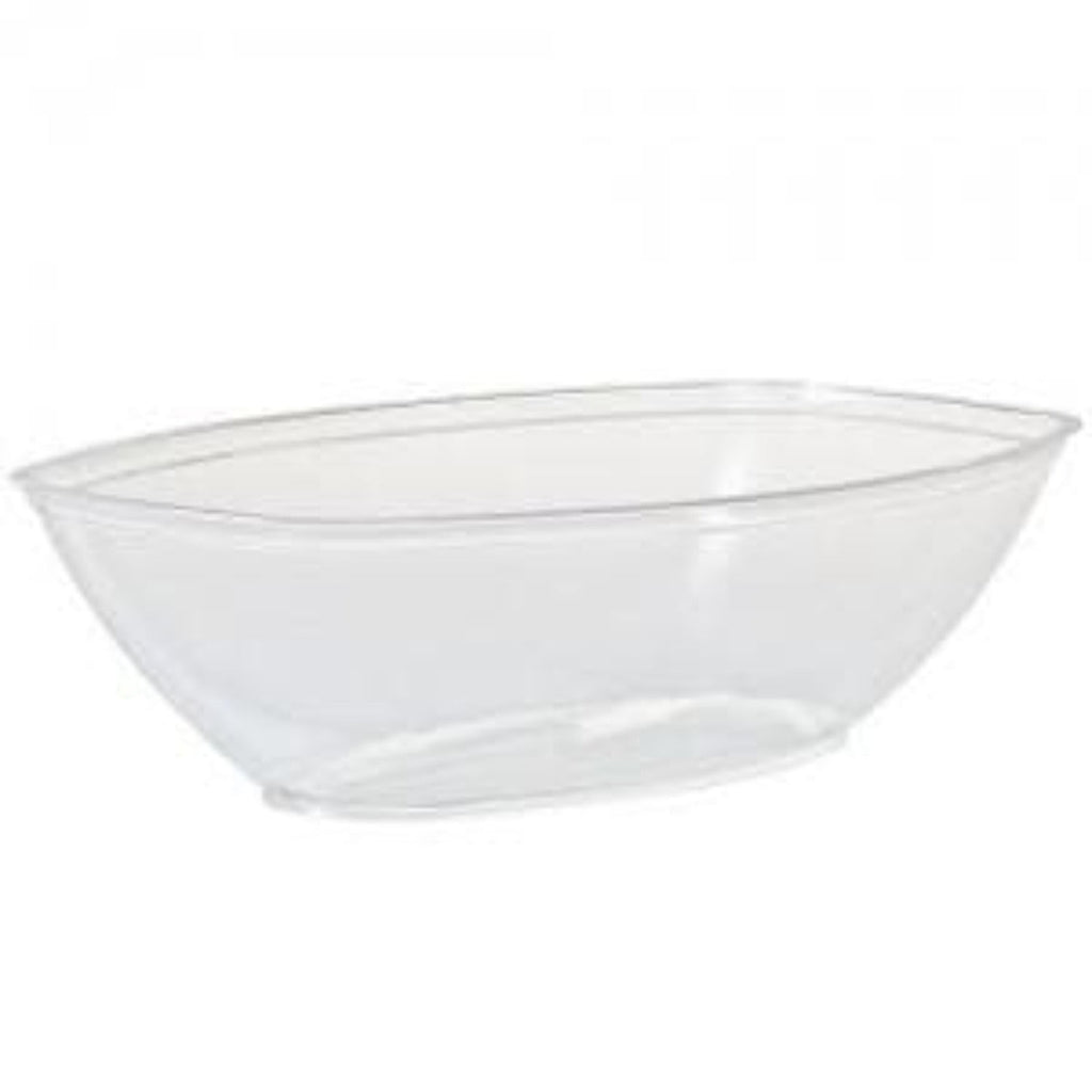 80oz Clear Plastic Oval Luau Bowl