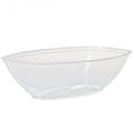 80oz Clear Plastic Oval Luau Bowl