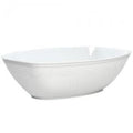 80oz White Oval Luau Bowl Plastic