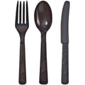 Black Plastic Combo Cutlery